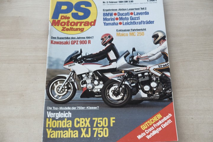 Deckblatt PS Sport Motorrad (02/1984)